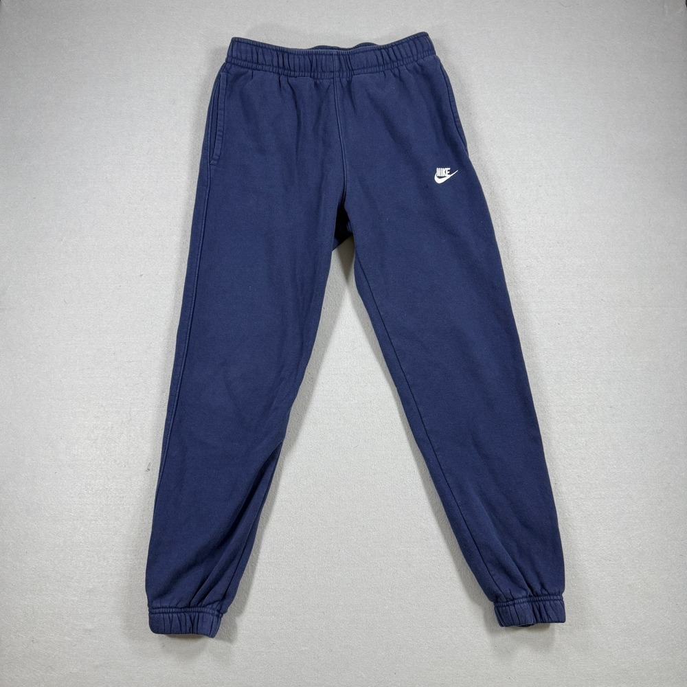 Nike Sweatpants Mens Small Blue Fleece Jogger Athletic Training‎ Pants